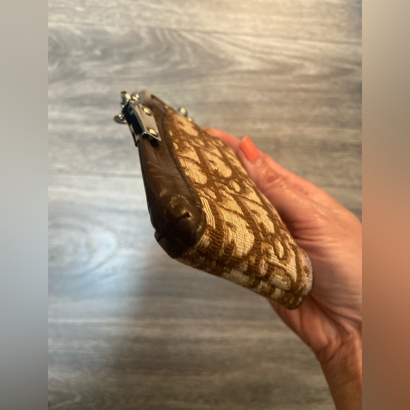 Authentic Christian Dior Vintage Coin Case/ Trotter Pen Case Rare Brown & Tan - Picture 6 of 14